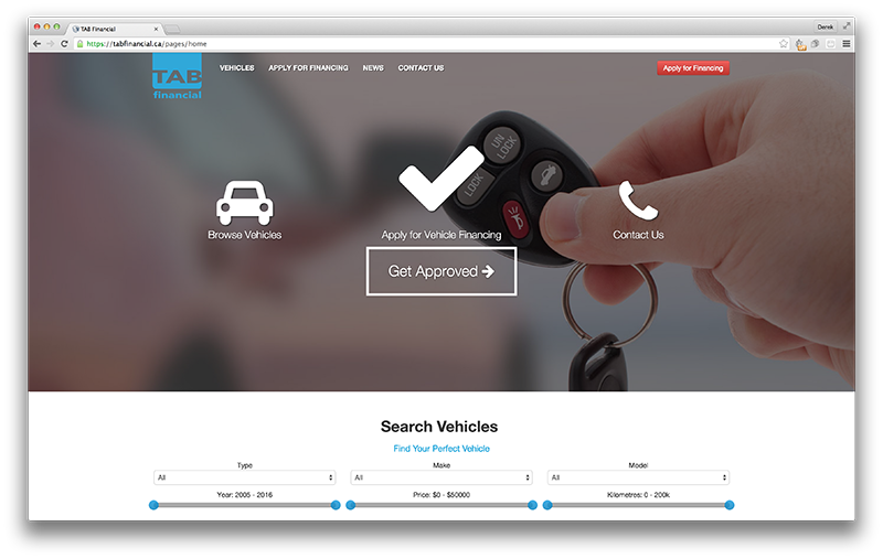 TAB Financial Screenshot